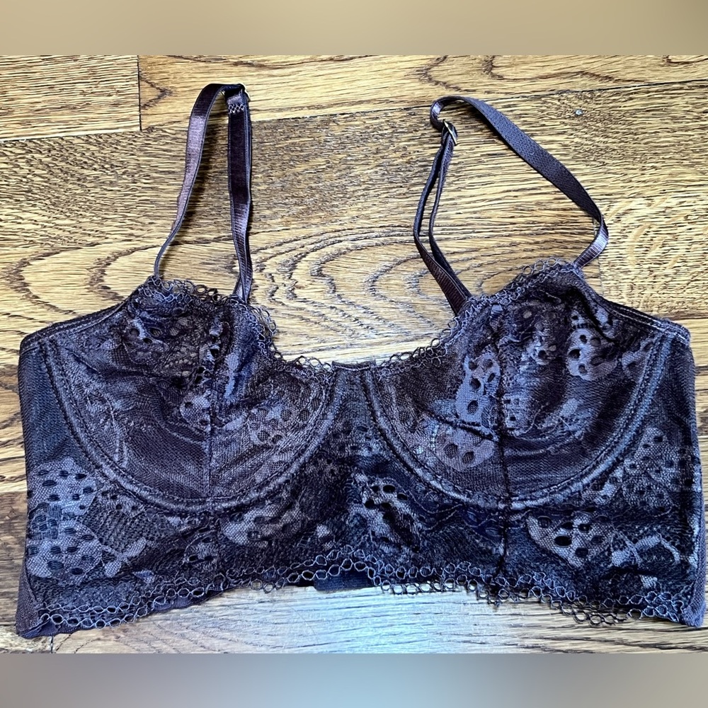 Brown Lace Sky & Sparrow Bralette